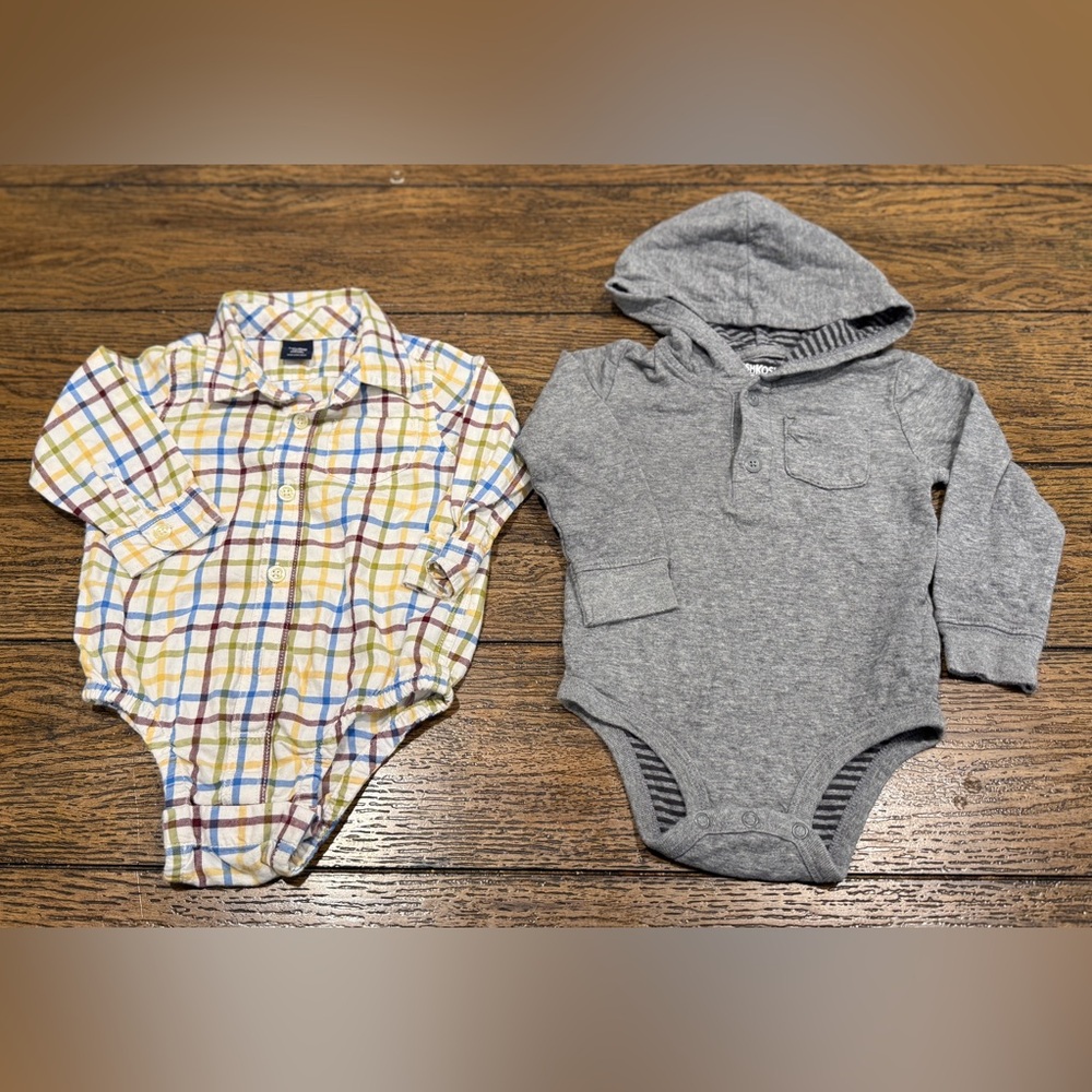 EUC Baby Boy long sleeve bodysuits